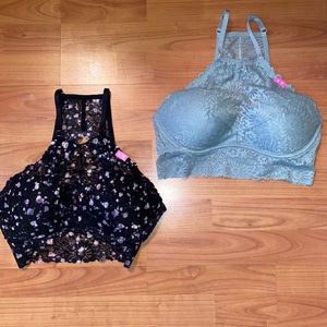Vs pink push up bralette bundle